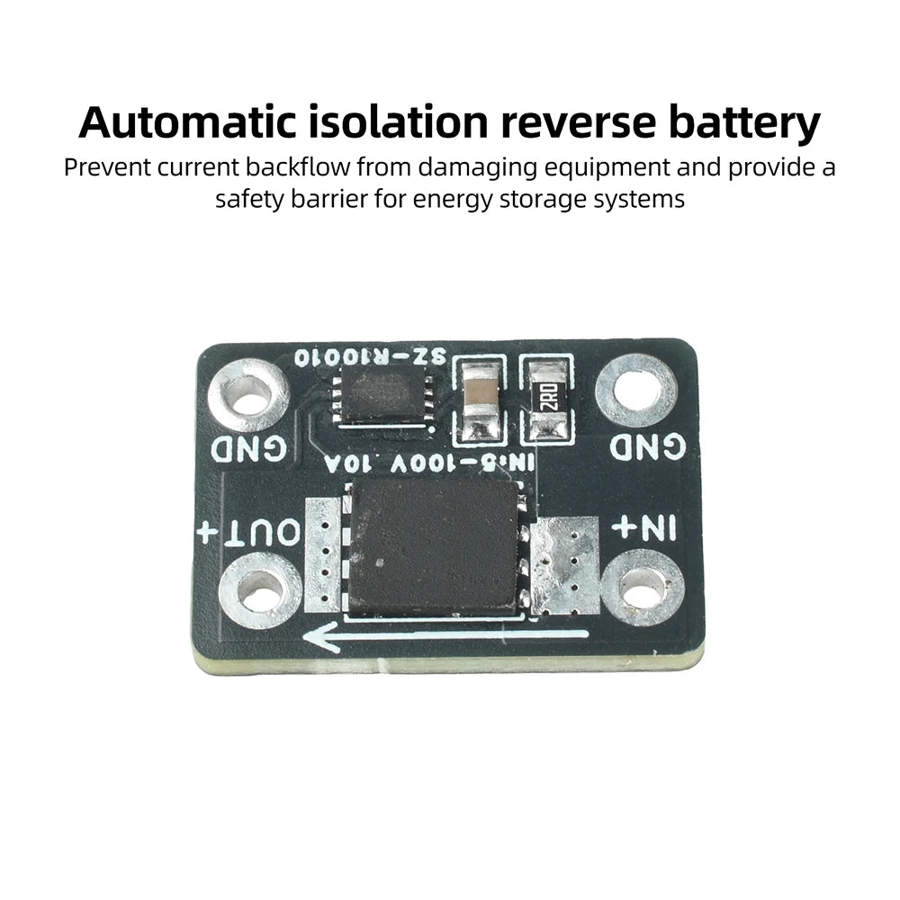 Ideal High-Current Diode Module 25A/30A DC 5-60V/DC 5–100V Solar Backfeed Protection Battery Reverse Connection Protection