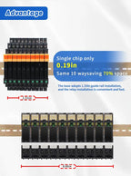 10PCS DIN Rail Mounted Solid State Relay Slim SSR Relay Module DC Control AC DC Control DC 6A SSR-41FDA/DD