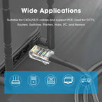 Natalink RJ45 CAT6/5e Connector Network Unshielded Modular Plug Adapter 30μ Gold-Plated 8P8C Crimp UTP for Ethernet Cable