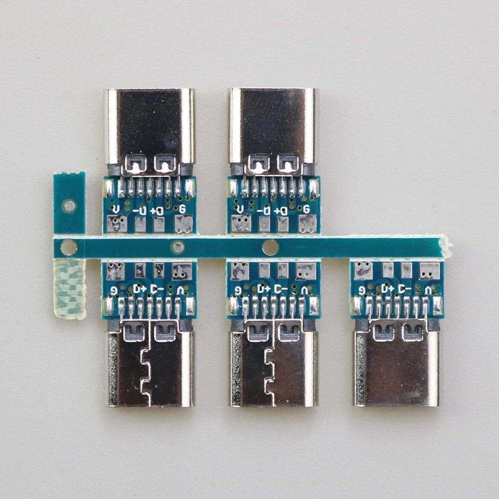 1/2/5/10 Pcs USB 3.1 Type C Connector 14 Pin Female Socket Receptacle Through Holes PCB 180 Vertical Shield USB-C