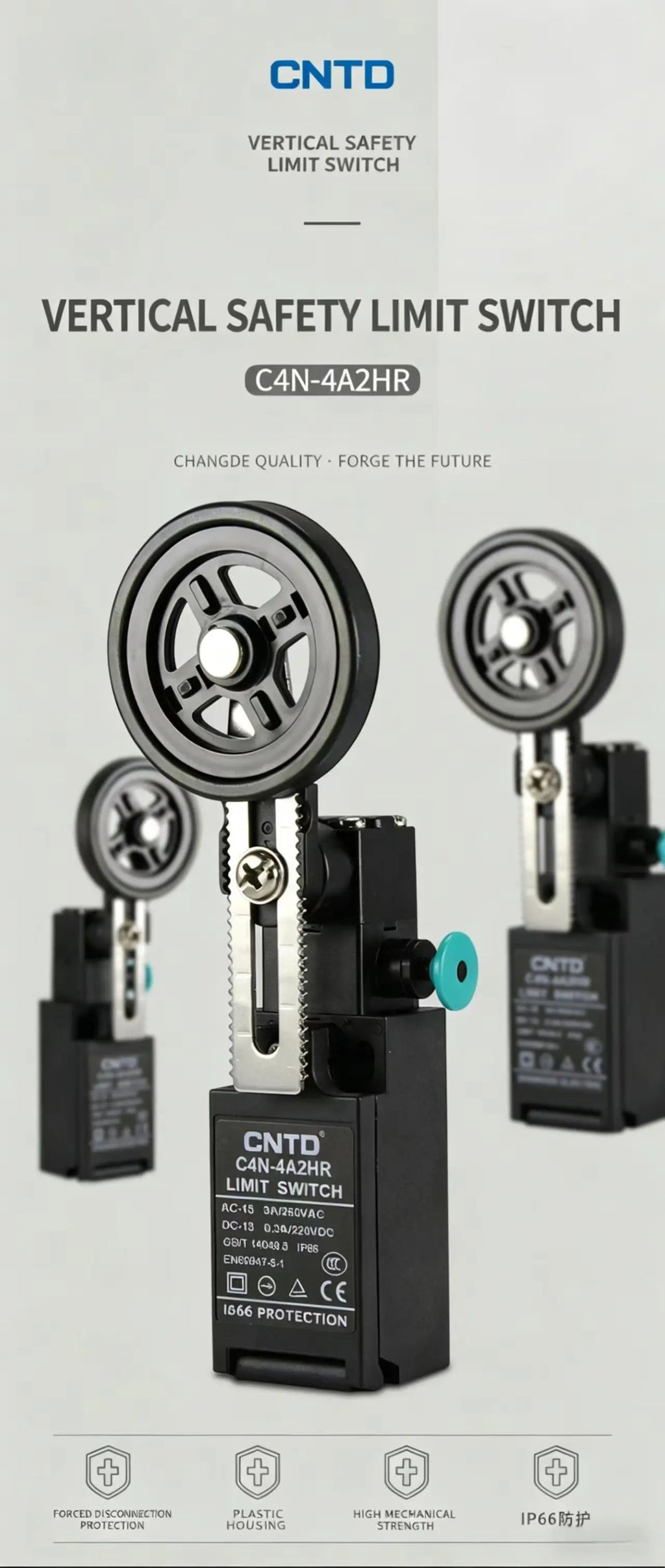 CNTD C4N-4308HNR C4N-4A2HR Manual Reset Limit Switch Travel Switch for CNC Machine and Mechanical Equipment