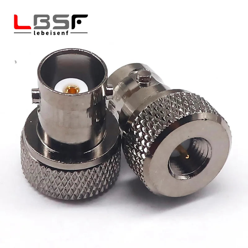 1pcs Radio Frequency Adapter BNC (Q9) Female to SMA Male Adapter BNC/SMA-KJ Disc Nickel Plated