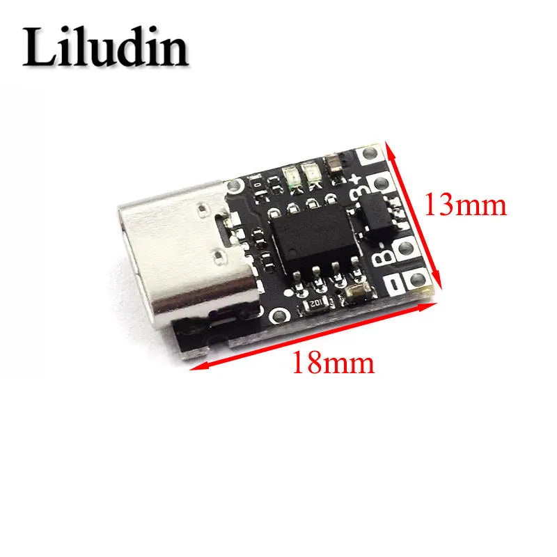 Type-C USB TP4057 1A Lithium Battery Charging Protection Board Module Polymer Battery Over TP4056 With Temperature Protection