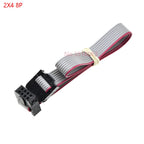 2pcs 2.54mm Pitch Fc-6/8/10/14/16/20/40/50 Pin 30cm Jtag Isp Download Cable Gray Flat Ribbon Data Cable For Dc3 Idc Box Header