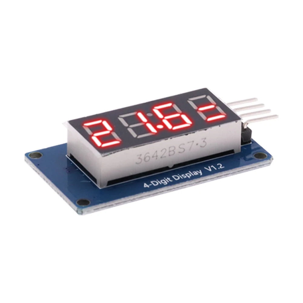 1/5/10PCS TM1637 LED Display Module 7 Segment 4 Bits 0.36 Inch Clock RED Anode Digital Tube Four Serial Driver Board Pack