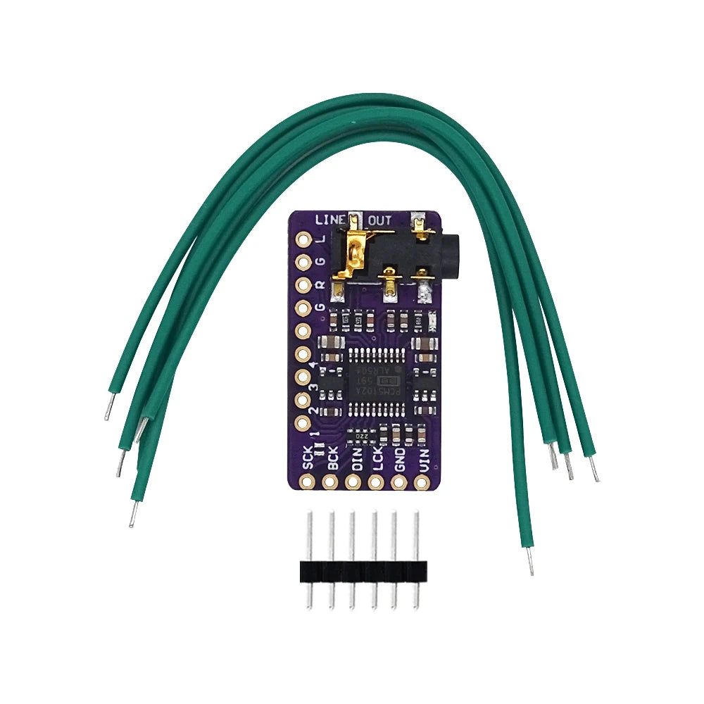 Interface I2S PCM5102A DAC Decoder GY-PCM5102 I2S Player Module For Raspberry Pi pHAT Format Board Digital PCM5102 Audio Board