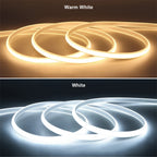 110V 220V Cob LED Strip Light Super Bright Waterproof With EU US Power Supply Switch 288 LEDS/m Warm/Neutral/White Outdoor Decor
