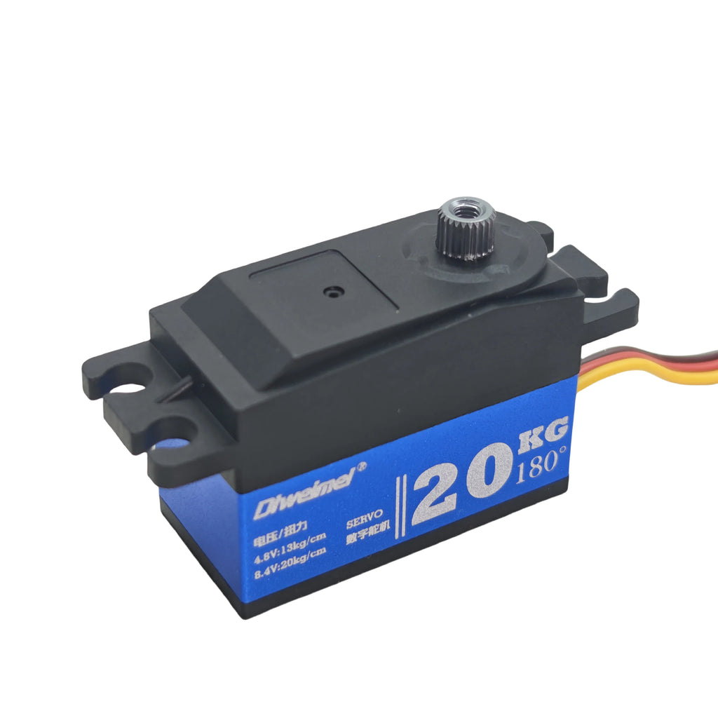 Servo 20kg 12kg Servo 180°/270° Short Type Metal Digital Servo Suitable for 1:10 RC Scale Remote Control Car Racing Drift Robot