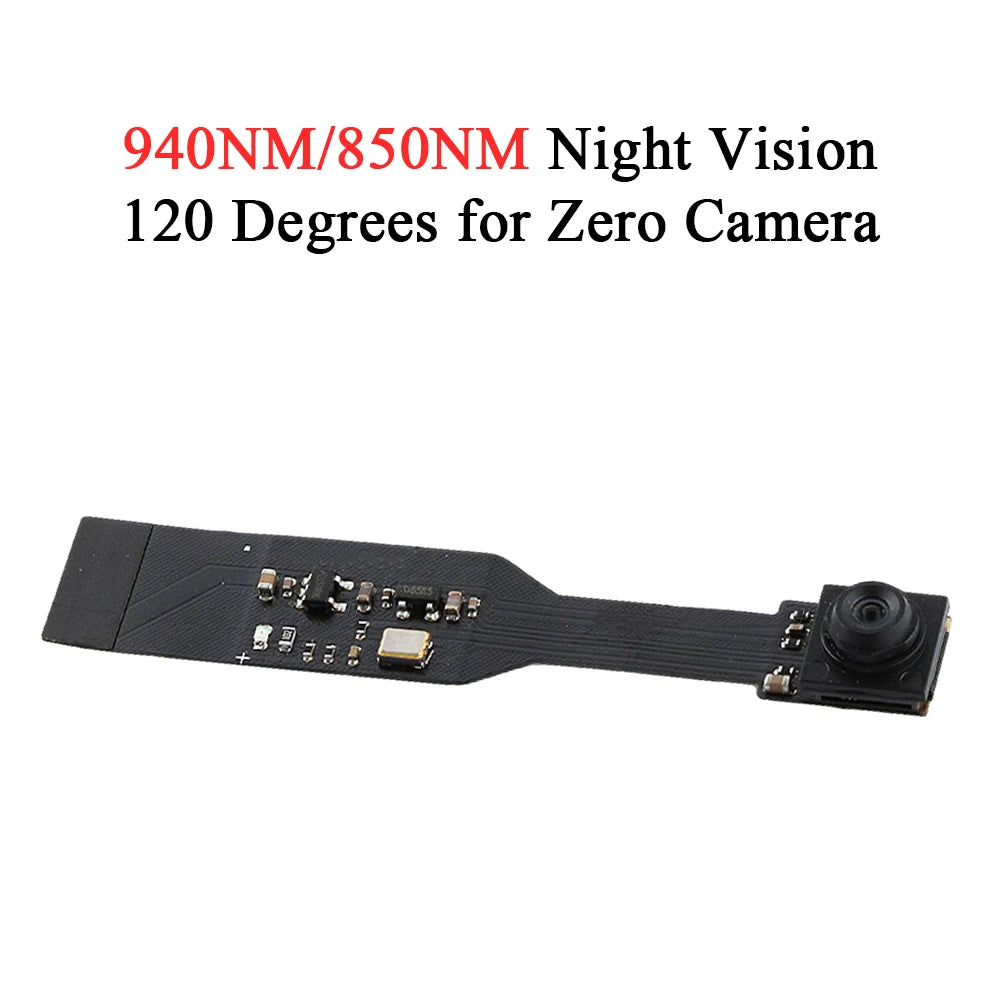 OV5647 Camera Module for Raspberry Pi 5 ZERO Camera Wide Angle Fisheye Night Vision Edition 5 Million Pixels 120 160 Degree 6CM