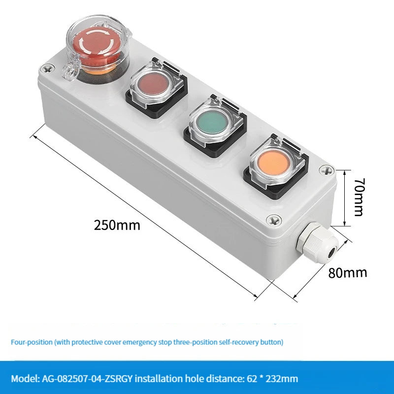 NEW high-quality Switch with arrow button control box self start button water tank electrical industrial emergency stop switch