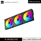 Thermalright TL-M12Q  Computer case cooling fan, wireless splicing/infinity frame/high performance fan