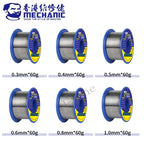 MECHANIC 60g Soldering Wire Double Rosin Core Flux SX-862 183℃ Melting Point 0.3-1.8mm High Purity Environmental Tin Wire Tools