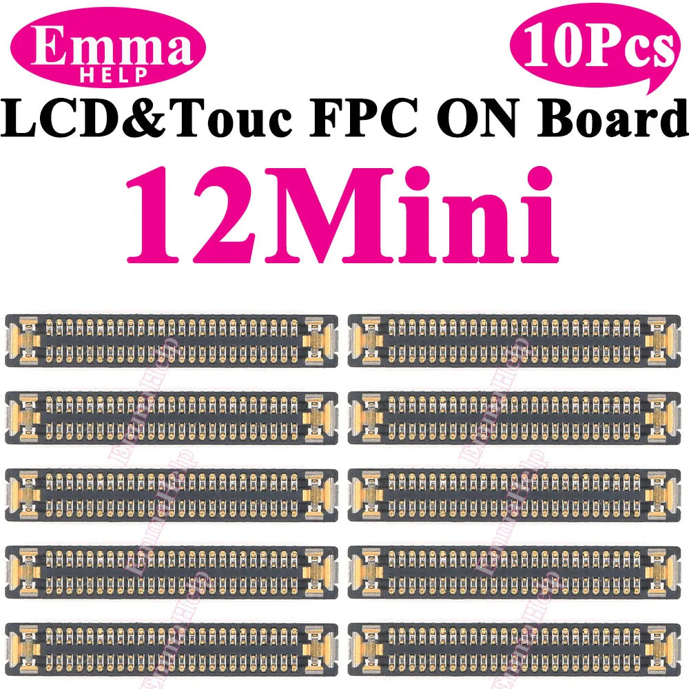10Pcs LCD Display Touch FPC Connector for iPhone 17 17Pro 16 15 14 Pro Max Motherboard Logic Board Screen Plug Replacement