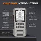 6 in 1 Wall Metal Detector Depth Wall Stud Finder Metal Wood Studs AC Voltage Live Wire Detect Wall Scanner Electric Box Finder