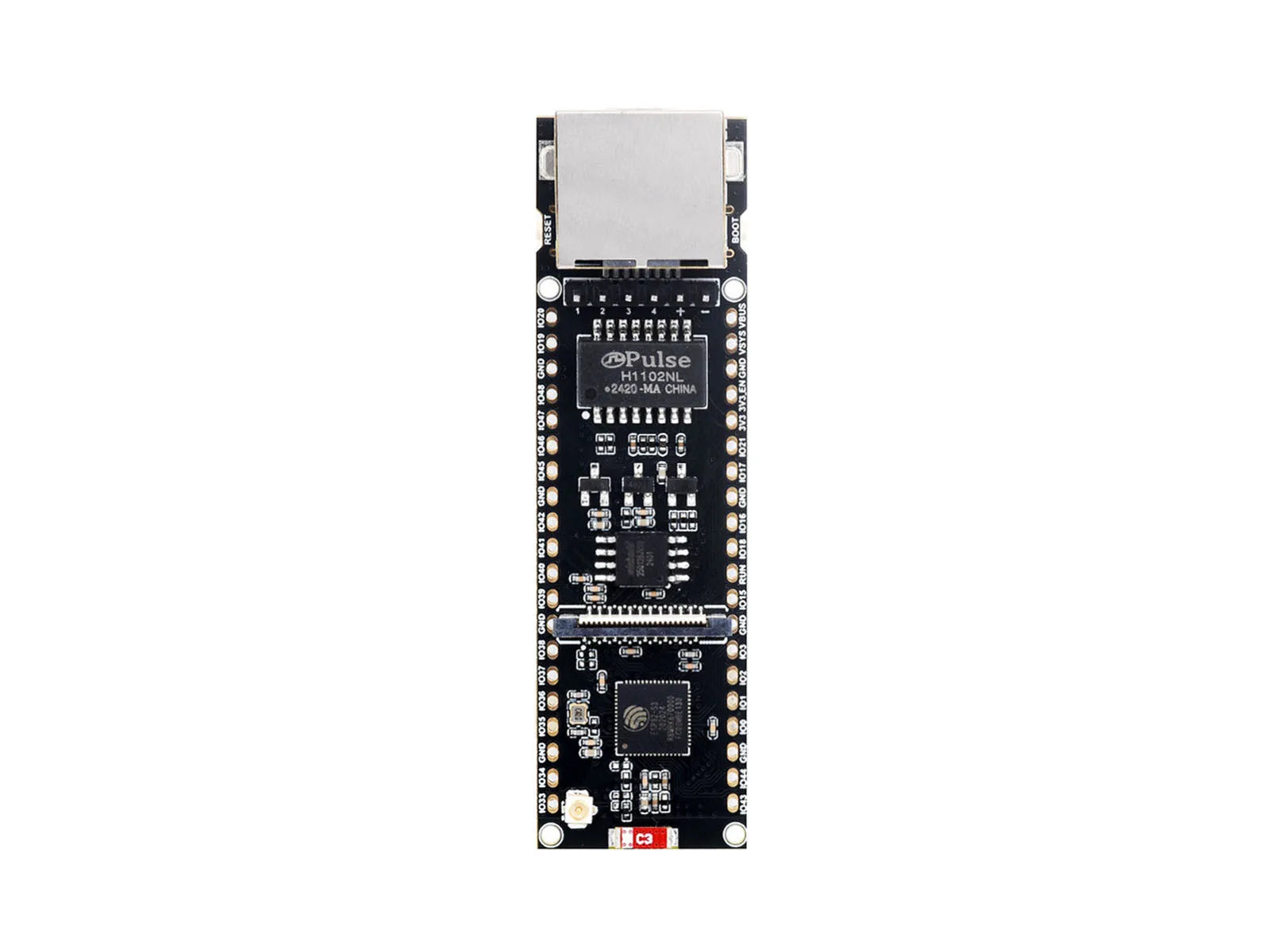 Waveshare ESP32-S3 ETH Development Board, Optional For PoE Module And Camera Module, Onboard TF Card Slot, Camera Interface