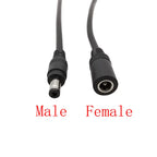 DC Power Pigtails Cable DC 5.5mm x 2.1mm Male Female to Bare Wire Open End 18AWG Wires Connector for CCTV Camera LED Strip Light