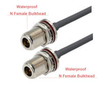 N Type Cable RG58 N Male to N Female Connector Extension Cable Low Loss RG-58 N Cable Male to Female Jumper Pigtail 15cm~30m
