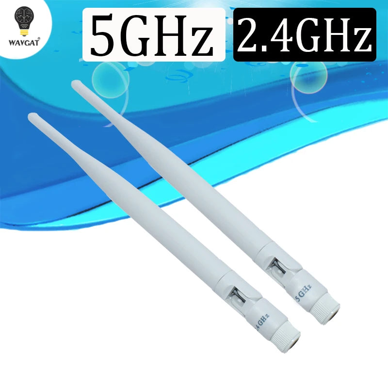 2.4GHz 5GHz 5.8Ghz Antenna 8dBi RP-SMA Connector Dual Band wifi Antena aerial SMA female wireless router 2.4 ghz antena