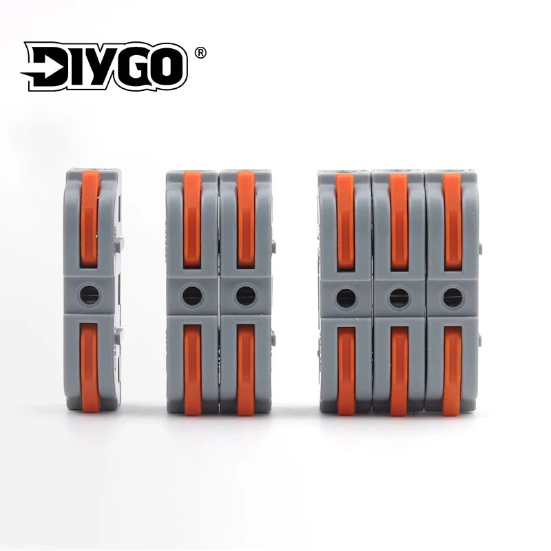 5PCS Lever Fast Wire Connectors Connect Electrical Universal Splicing Compact Inline Push-in Home Terminals Block 412/413 SPL