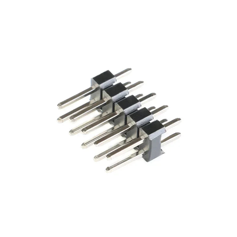 10pcs 2.54mm Double Row Male PCB Board Pin Header Connector Strip Pin Header 2 * 2/3/4/6/8/10/12/15/20/40P For Arduino