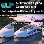 ELP 16MP Ultra HD USB Camera 10X Manual Zoom 4656x3496P Sony IMX298 Sensor UVC Webcam Plug Play For Industrial Video Conference