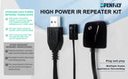 SPENFiLY Universal IR Blaster Emitter & Receiver for Cable Box, STB & Amplifiers, Long‑Range Infrared Remote Control Extender