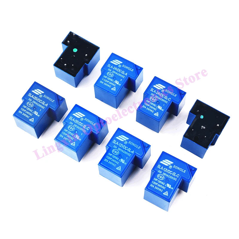 5Pcs/lot Power Relays SLA -05V 09 12V 24V 48V DC -SL-A -C 4Pin/5Pin /6Pin 30A T90 SLA-05VDC-SL-A SLA-12VDC-SL-A SLA-24VDC-SL-C