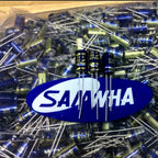 20Pcs/100Pcs SAMWHA 25V100uF 6x11mm WF Series 105°C High Frequency Low Resistance 100uF/25V HIFI Audio Electrolytic Capacitor