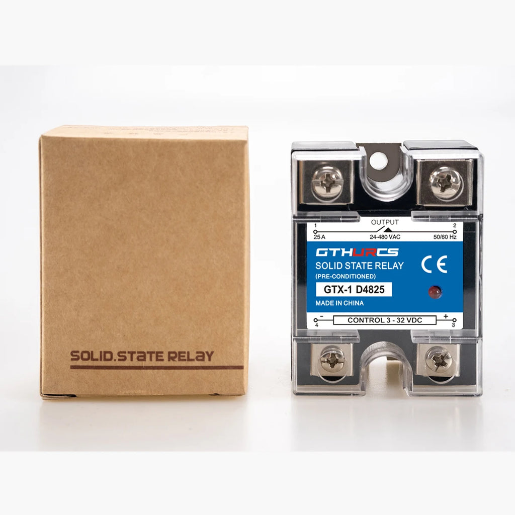 SSR 10A 25A 40A 60A 80A 100A 120A high quality Single Phase Solid State Relay DC Control AC 3-32V Control 220V 10DA 25DA 40DA