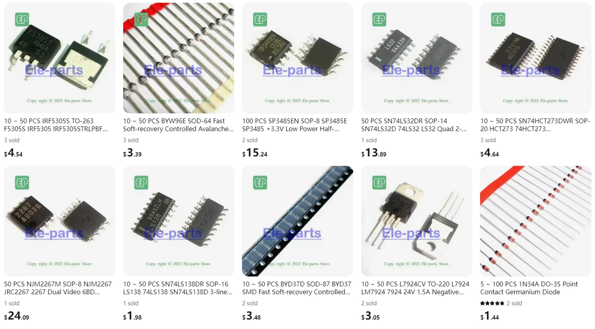 100 PCS IRF540NS TO-263 F540NS IRF540NSTRPBF IRF540 SMD N-Channel Power Mosfet Transistor