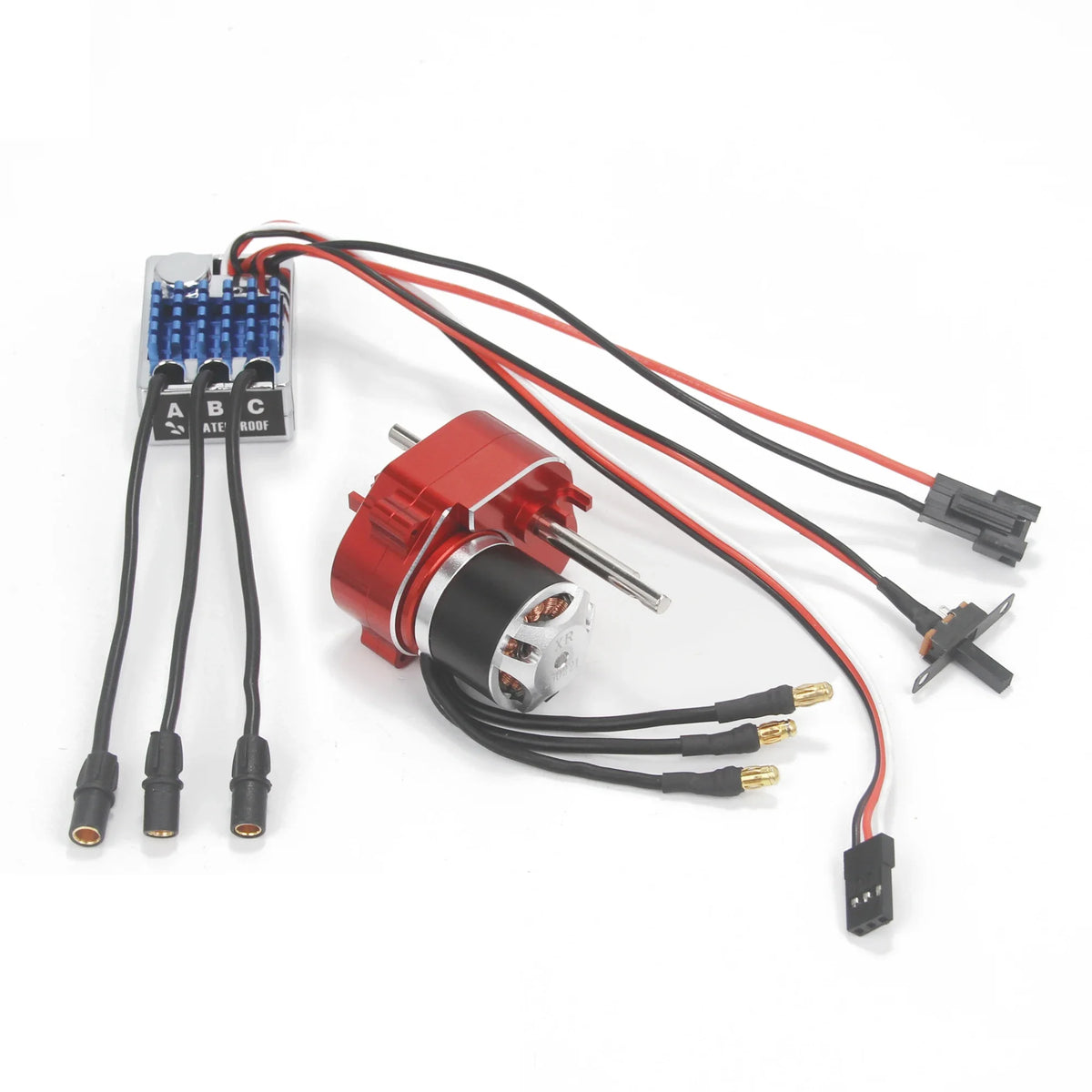 Full Metal Gearbox 2322 2600KV Brushless Motor AM32 45A ESC 21g Servo/2CH Receiver for RC Car Crawler MN82 MN78 MN168 MN99 MN98