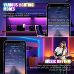 24V RGB 5m 10m 20m 30m LED Neon Strip Light Bluetooth APP 24key 44key Remote Control Music Sync Power Kit 60LED Waterproof Decor