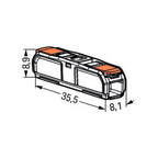 60PCS WAGO connectors wire connector 221-2401 221-2411 straight-through electrical installation terminal Bidirectional wiring
