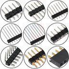 10PCS 1X40 Pin Single Row MALE 2.54MM PITCH 11MM/15MM/17MM/21MM/25MM LONG PIN Header Connector Strip 1X40pin 1*40 40P 40Pin