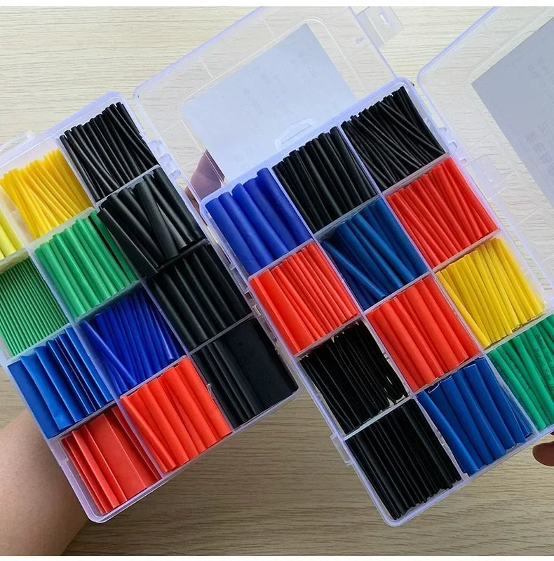 Heat Shrink Tubes Set Retractable Heat Pipe Electric Wire Sheath Thermoretractile Case Tube Line Bar Heat Shrink Tubing