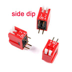 5Pcs Slide Type Switch Module 1 2 3 4 5 7 8 10PIN /1.27/2.54mm Position Way SMD/DIP Pitch Toggle Switch Snap Switch Dial Switch