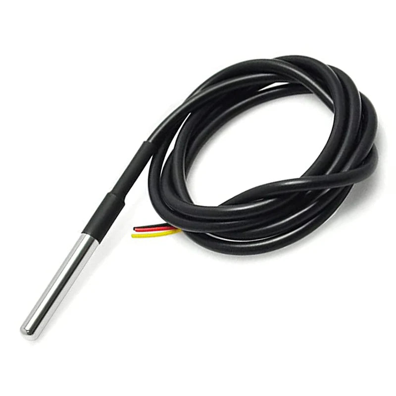 1-10pcs DS18B20 Stainless Steel Waterproof DS18b20 1m 3m 5m Thread Temperature Probe Temperature Sensor 18B20 Cable For Arduino