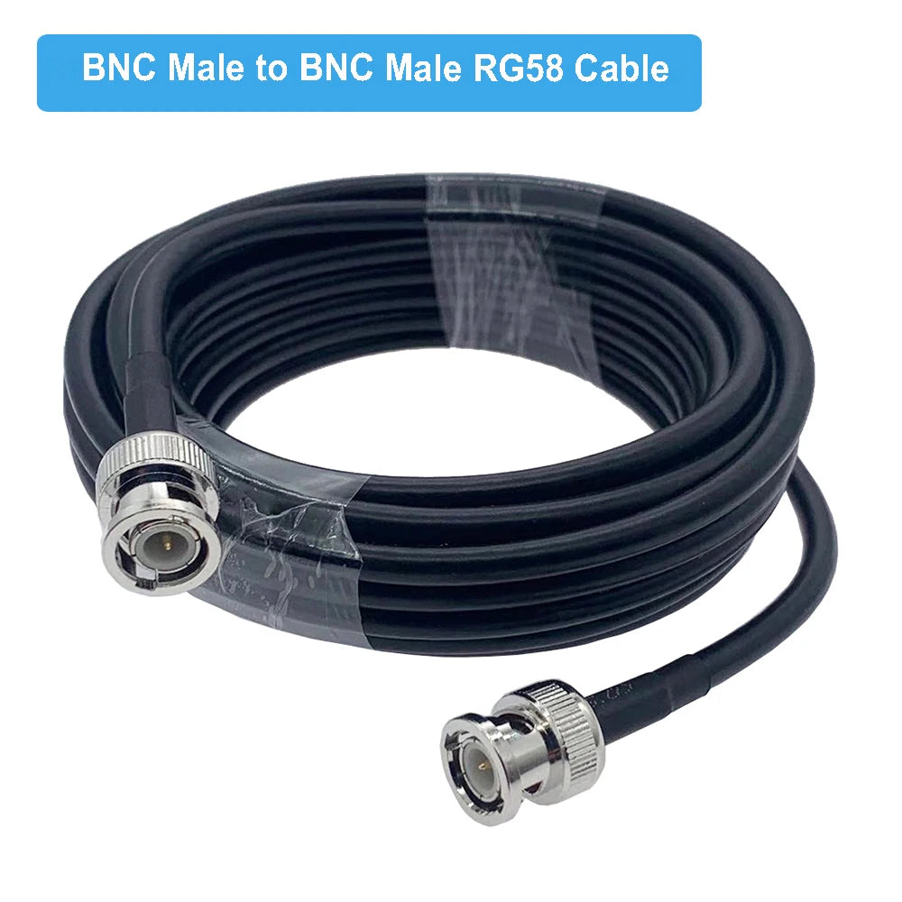 BNC Male to BNC Female Jack RF Adapter Pigtail RG58 Cable 50 Ohm RF Coaxial CCTV Camera Extension Cord RF Coax Jumper
