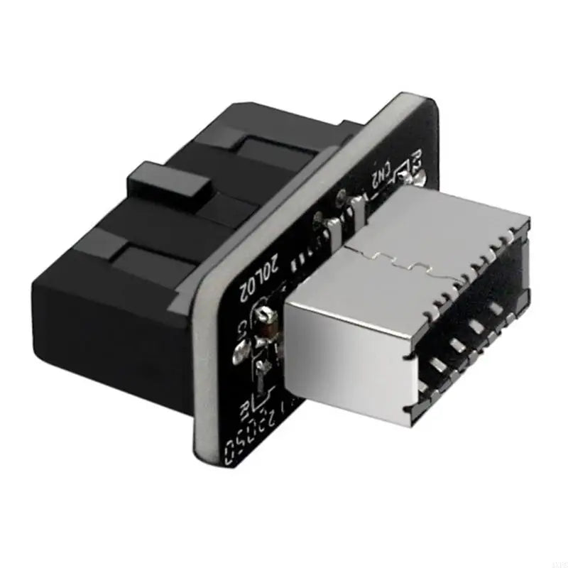 USB 3.0 Type-E Female To 19-Pin Male Adapter For Internal Motherboard Connection - Vertical Header Splitter For Type C