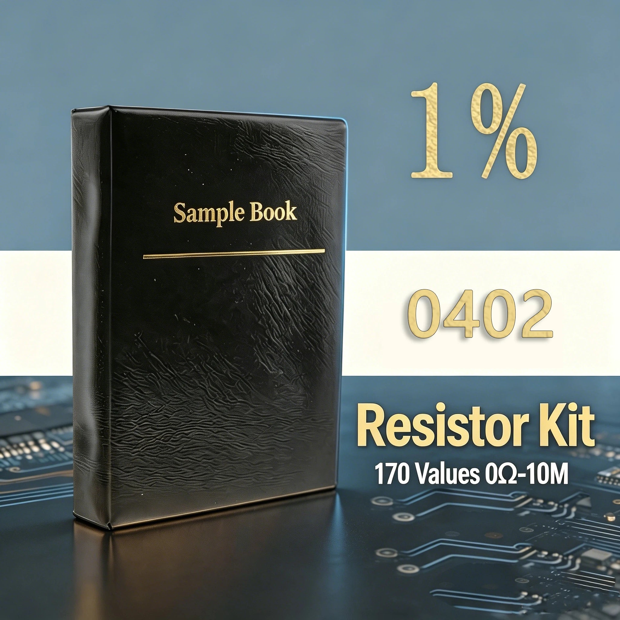 0402 1% SMD Resistor Sample Kit 170 Values (50pcs/Value) for DIY Prototype