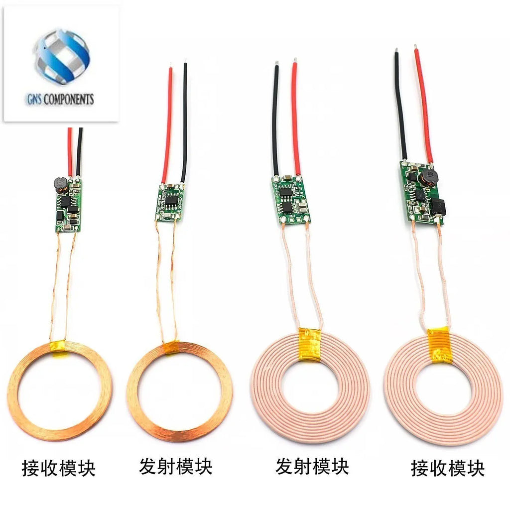 5v 1A/5V 2A Wireless Charger Module Large Current Wireless Power Supply Module Transmitter Receiver Charging Coil Module