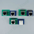 1Pce RJ45 Ethernet Port 8P Vertical Horizontal Test Board Bent Pin Straight Pin Network Port Adapter Circuit Board Connector