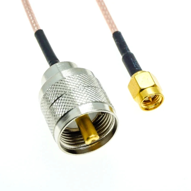 RG316 SMA Male to UHF PL259 Male Plug PL-259 50-Ohm Crimp Connector Lot RF Coax Extension Coaxial Cable Jumper Pigtail