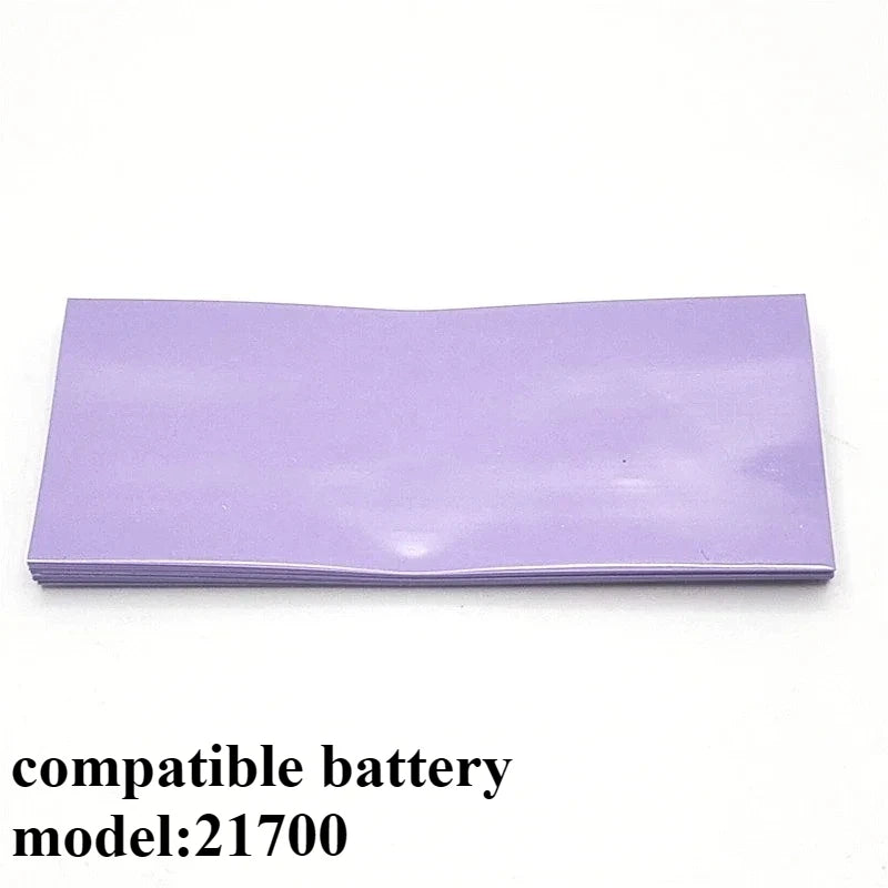 21700 Lithium Battery PVC Heat Shrinkable Film Battery Skin Heat Shrinkable Sleeve 10pcs/bag