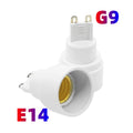 5PCS G9 to E14 CFL LED Halogen 2Pin Base to EU Standard Candelabra Chandelier Light Holder Socket Converter Adapter, CE ROHS