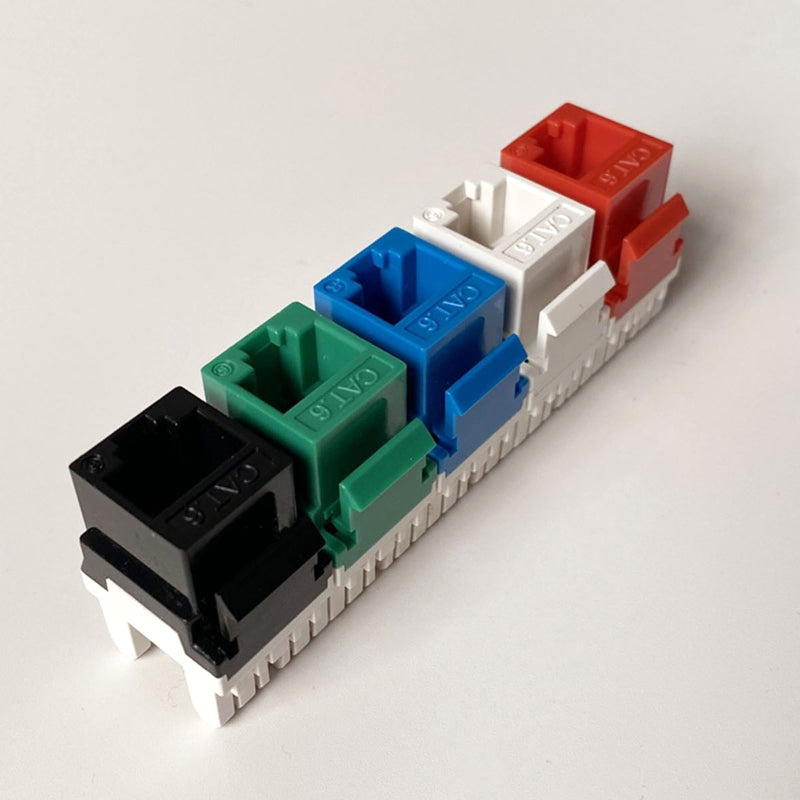 Cat6 RJ45 Keystone Jacks Module Connector Ethernet for Wall Plate Patch Panel