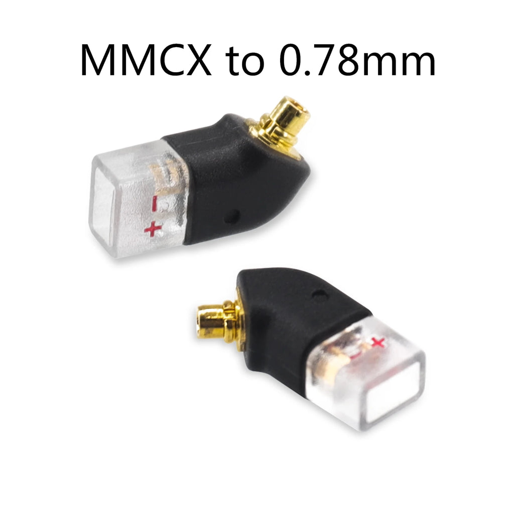 OKCSC 1 Pair Earphone Interface Conversion Pin Connector HIFI Headphone Plug MMCX JH HD580 3.5mm to 0.78mm Gold-plated Plug