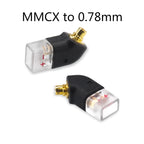 OKCSC 1 Pair Earphone Interface Conversion Pin Connector HIFI Headphone Plug MMCX JH HD580 3.5mm to 0.78mm Gold-plated Plug