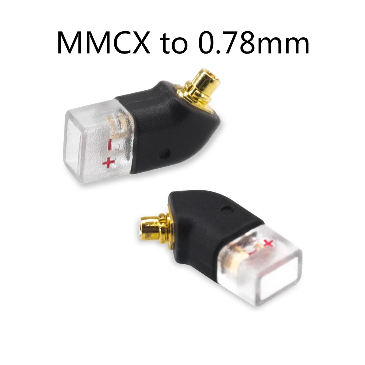 OKCSC 1 Pair Earphone Interface Conversion Pin Connector HIFI Headphone Plug MMCX JH HD580 3.5mm to 0.78mm Gold-plated Plug