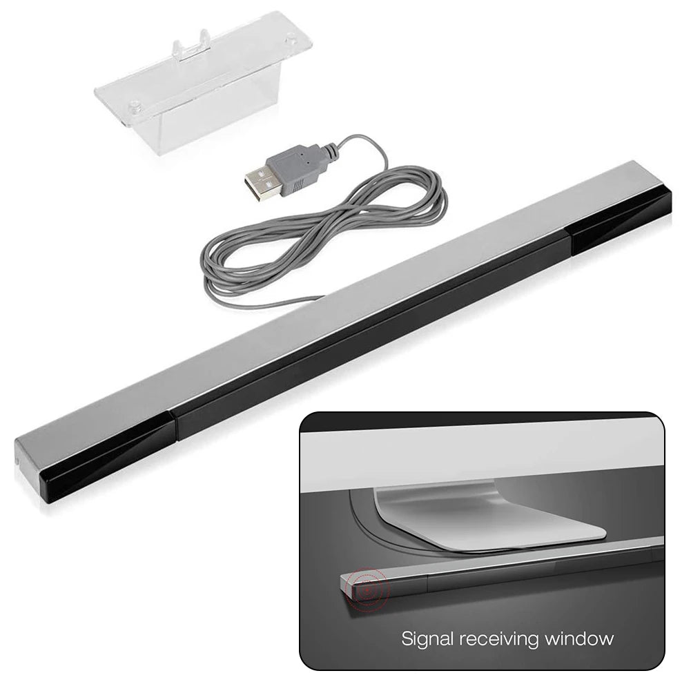 Remote Wired Infrared Receiver USB Wired Infrared Ray IR Sensor Bar Remote Motion Sensor Receiver For N S Wii For Wii U PC Stand